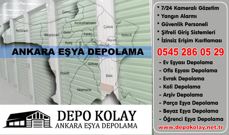 Ankara Eşya Depolama | Depo Kolay