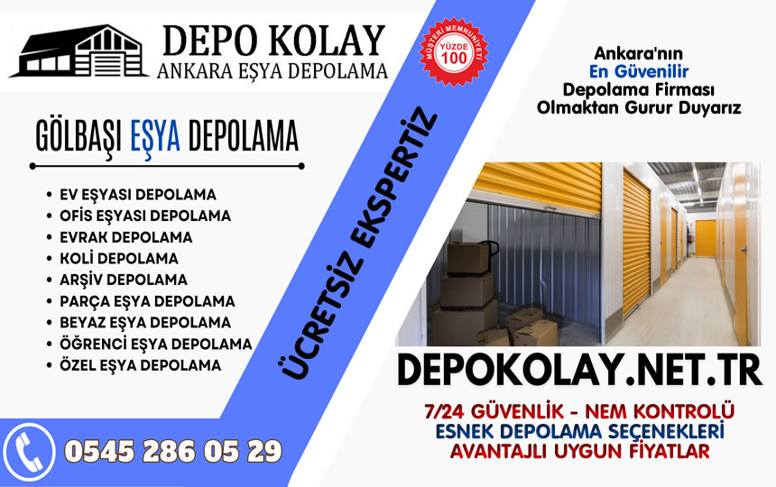 Gölbaşı Eşya Depolama Servisi