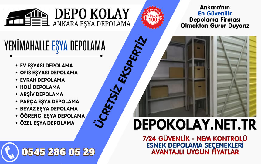 Ankara Yenimahalle Eşya Depolama