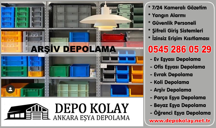 Ankara Arşiv Depolama