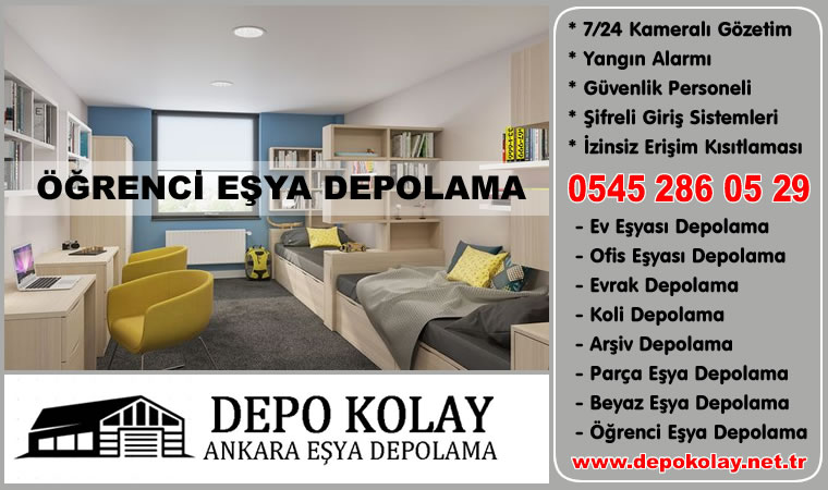 Ankara Öğrenci Eşya Depolama